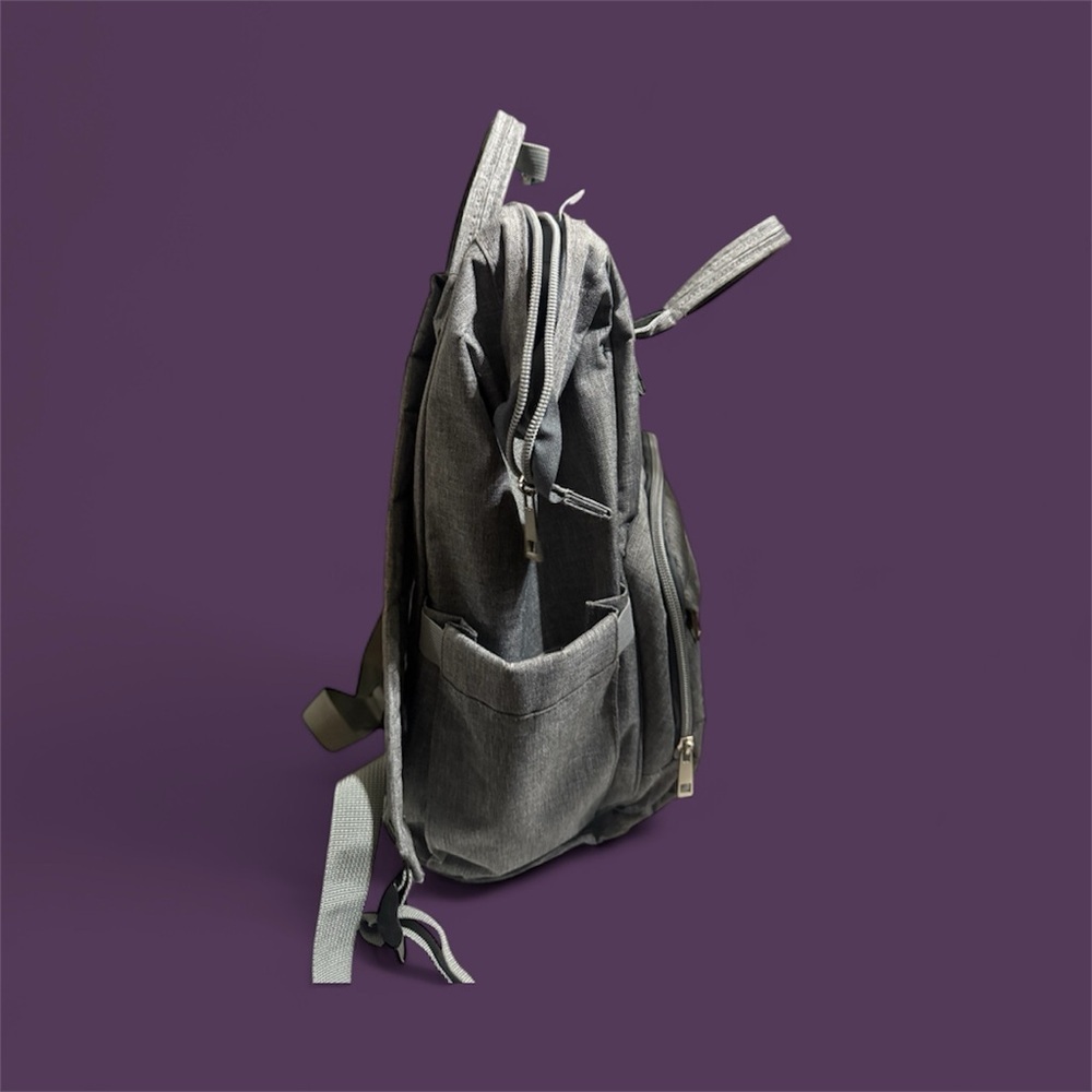 Gray Baby Bag Backpack​ - Picture 6 of 6